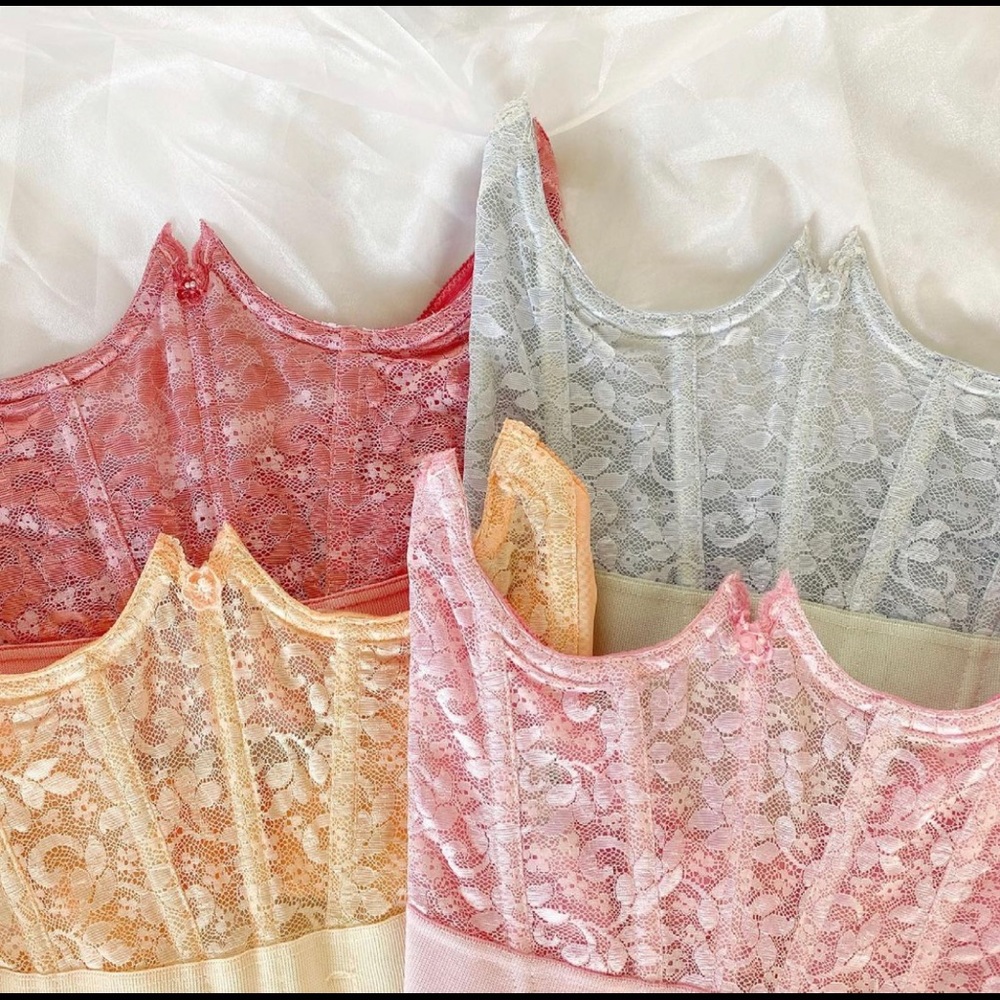 Vintage Unibabiez Underbust Corset - Pink -XS/S